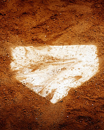softball baseball home plate