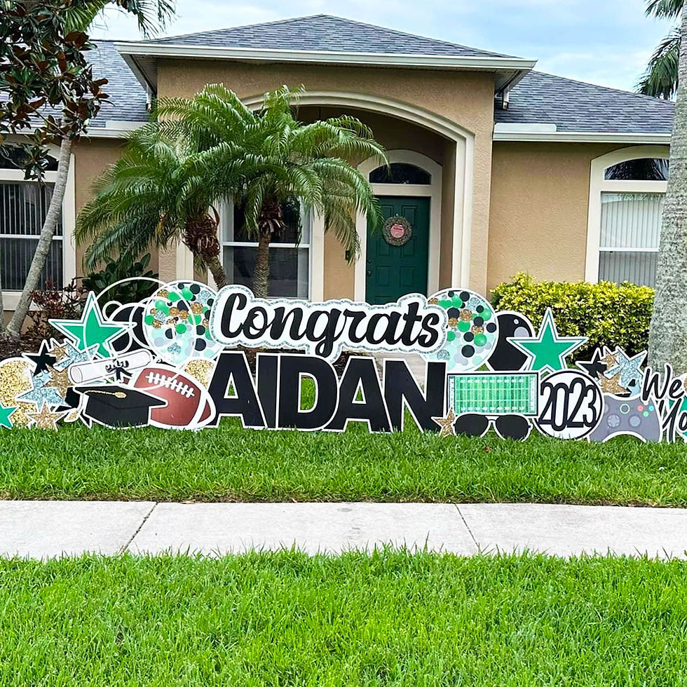 Thumbnail: Large Graduation Sign - Black Script