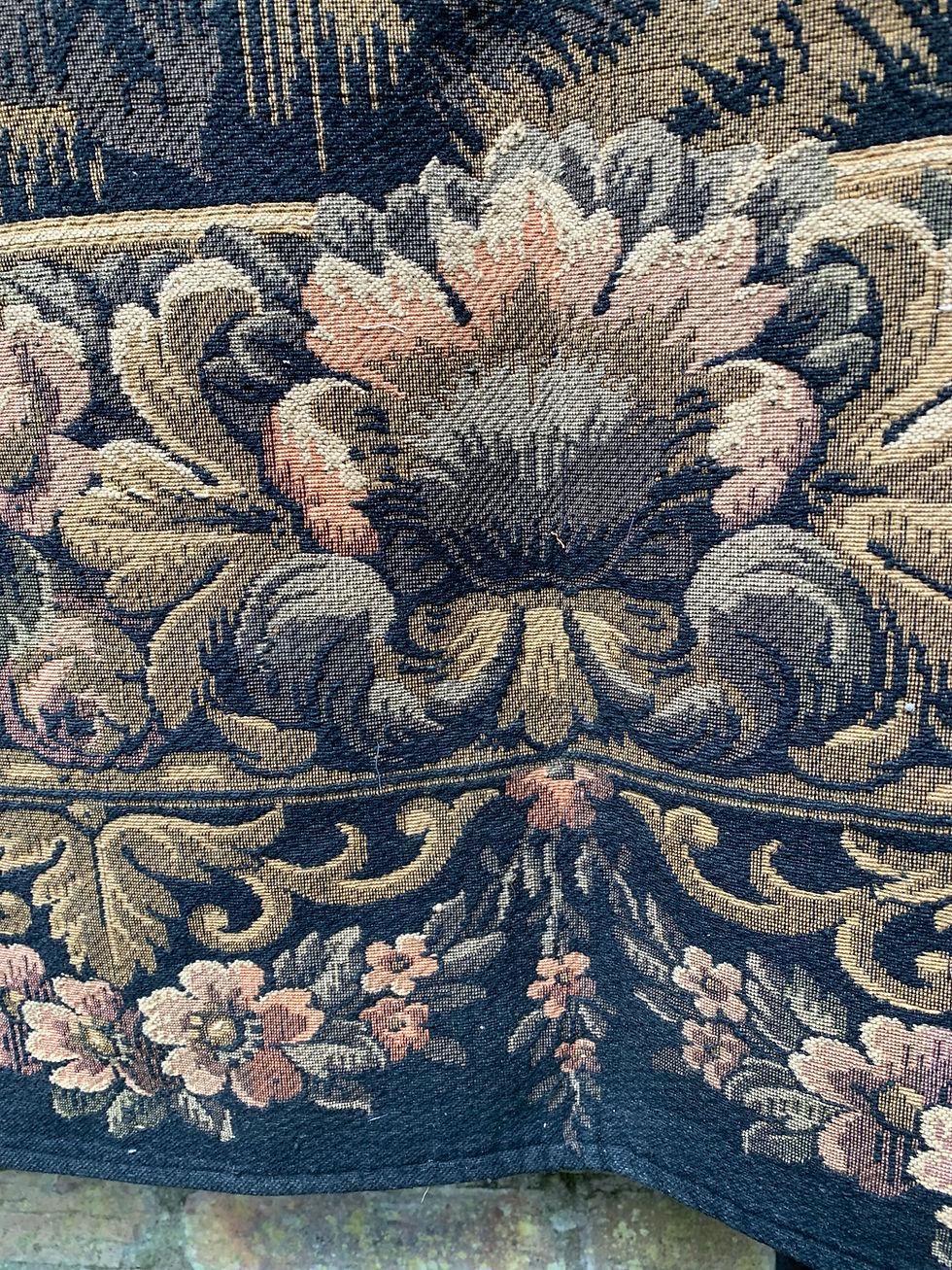 Thumbnail: Long Decorative French Tapestry (late 1800's)
