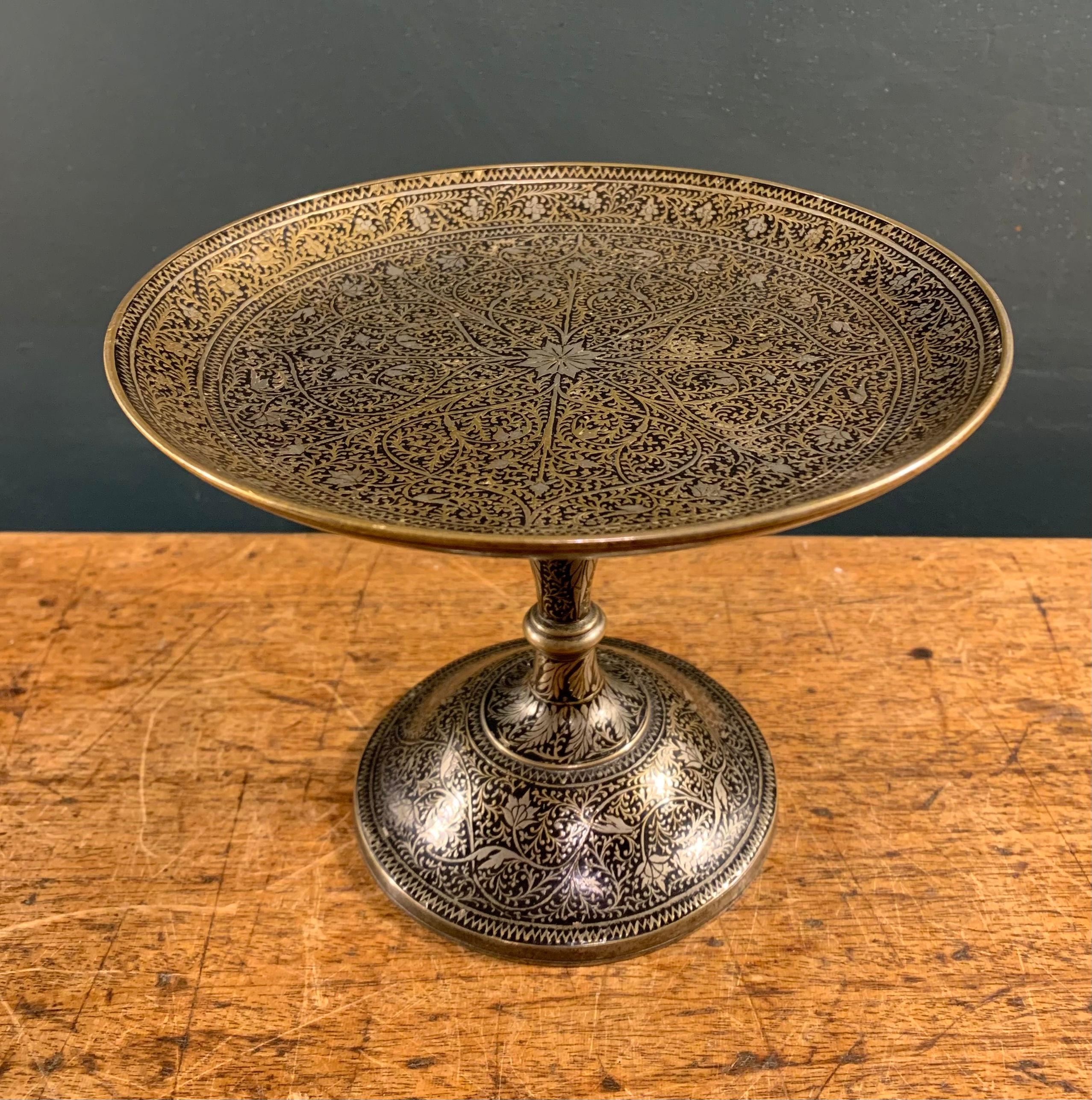 Lovely Fine Detail on this Small Metal Tazza.