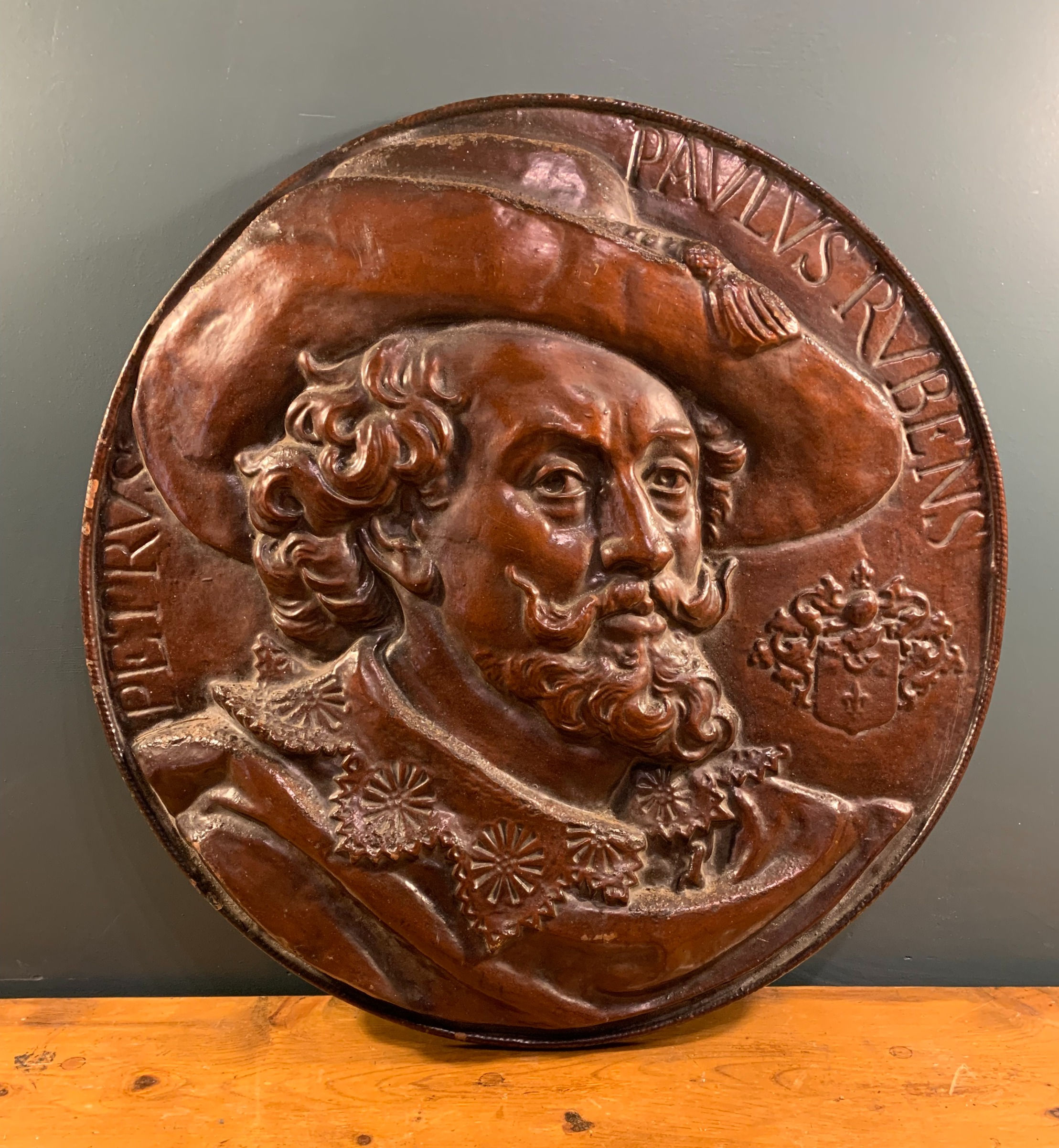 Large Bronze Plaque of Paul Rubens.