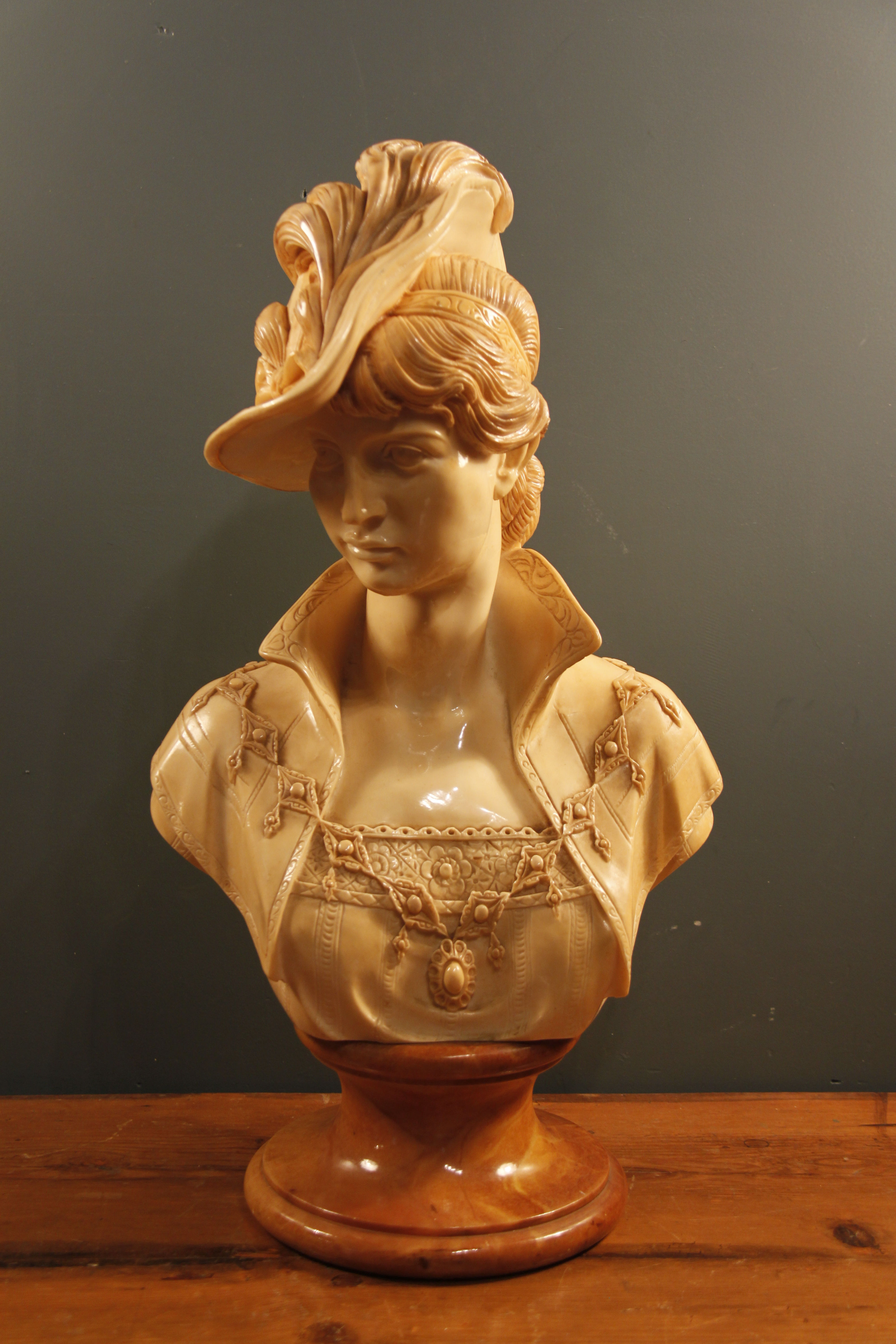 Stunning Resin Heavy Bust of a Lady.