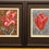Thumbnail: Framed Botanical Studies painted over Original Japanese Designs