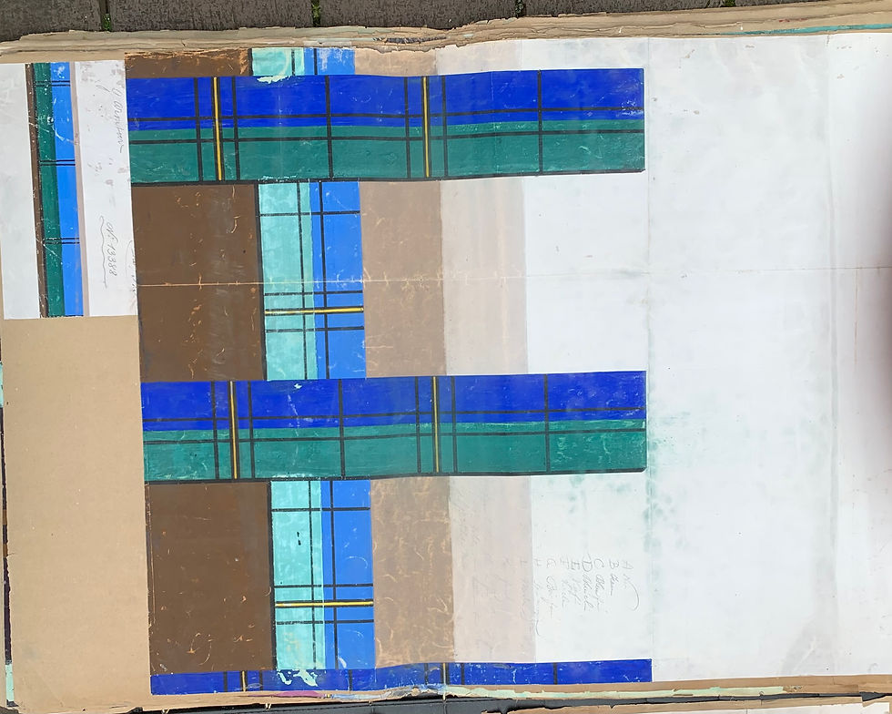Thumbnail: Collection of Large Wood Block and Hand Painted Wallpaper Designs
