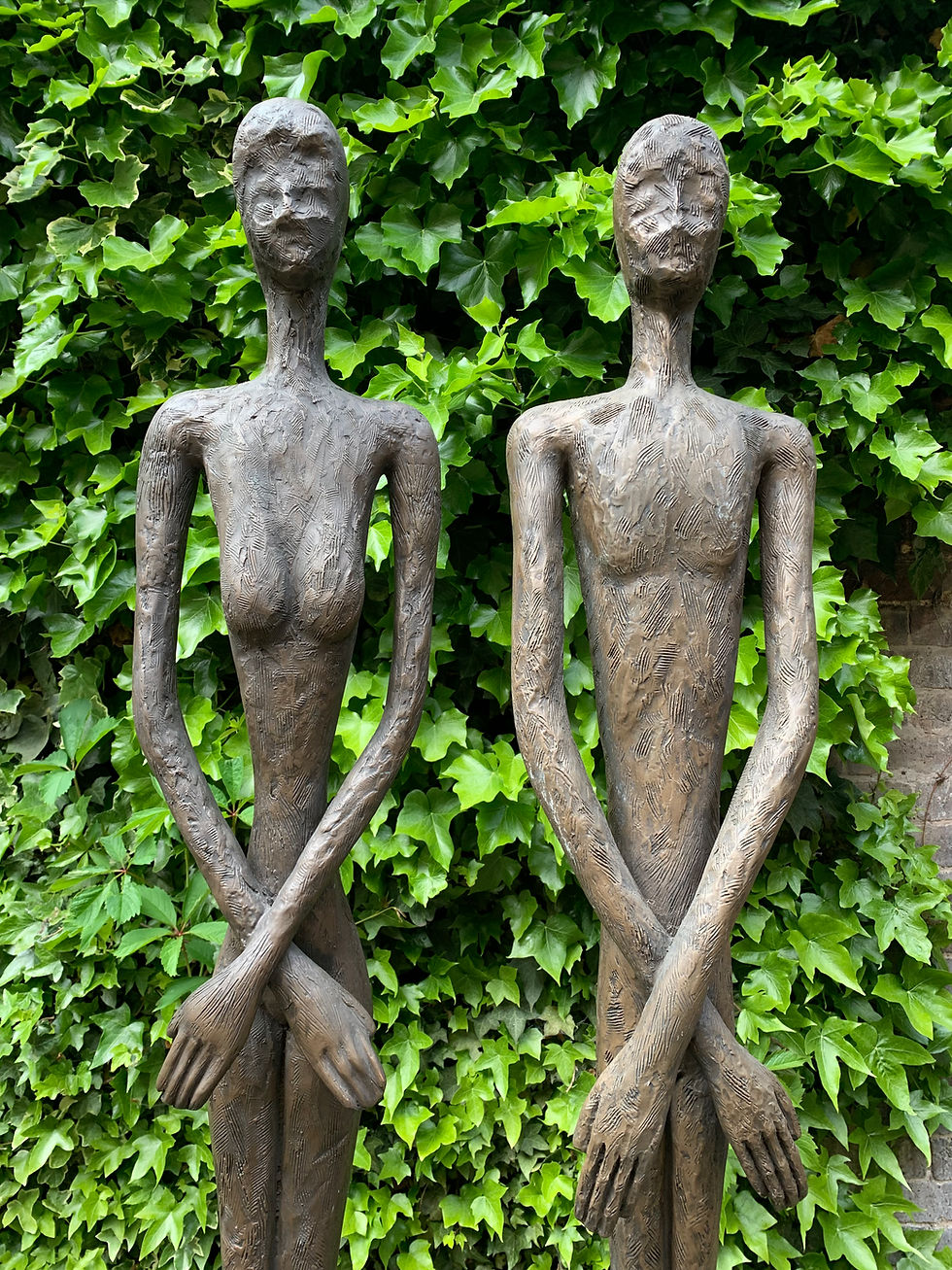 Thumbnail: Raymond Waites 7ft tall Brutalist Statues (signed)