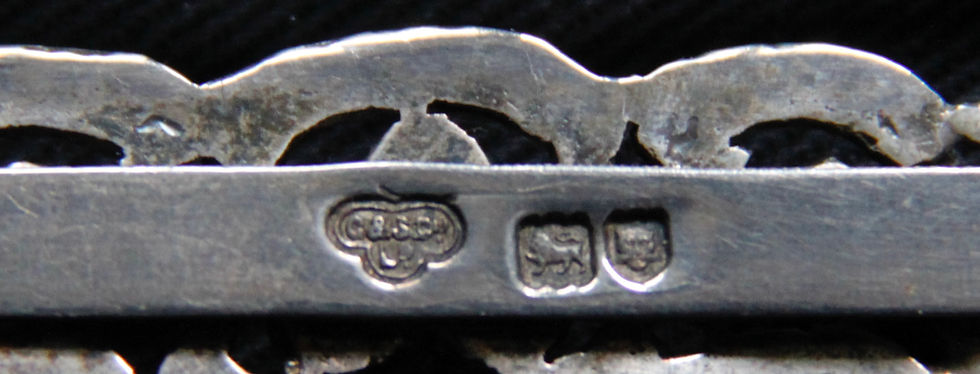 Thumbnail: Late 19th Century Decorative Silver Buckle. Made In London