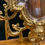 Thumbnail: Lovely Baroque Style Small Brass and Bevelled Mirror