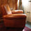 Thumbnail: Comfy Tan Leather Chair.