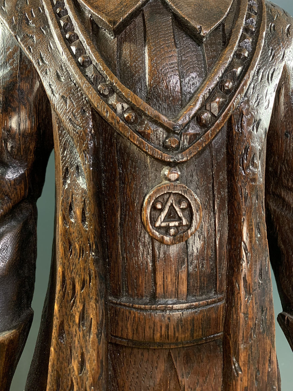 Thumbnail: Lovely Oak Carved Figure.