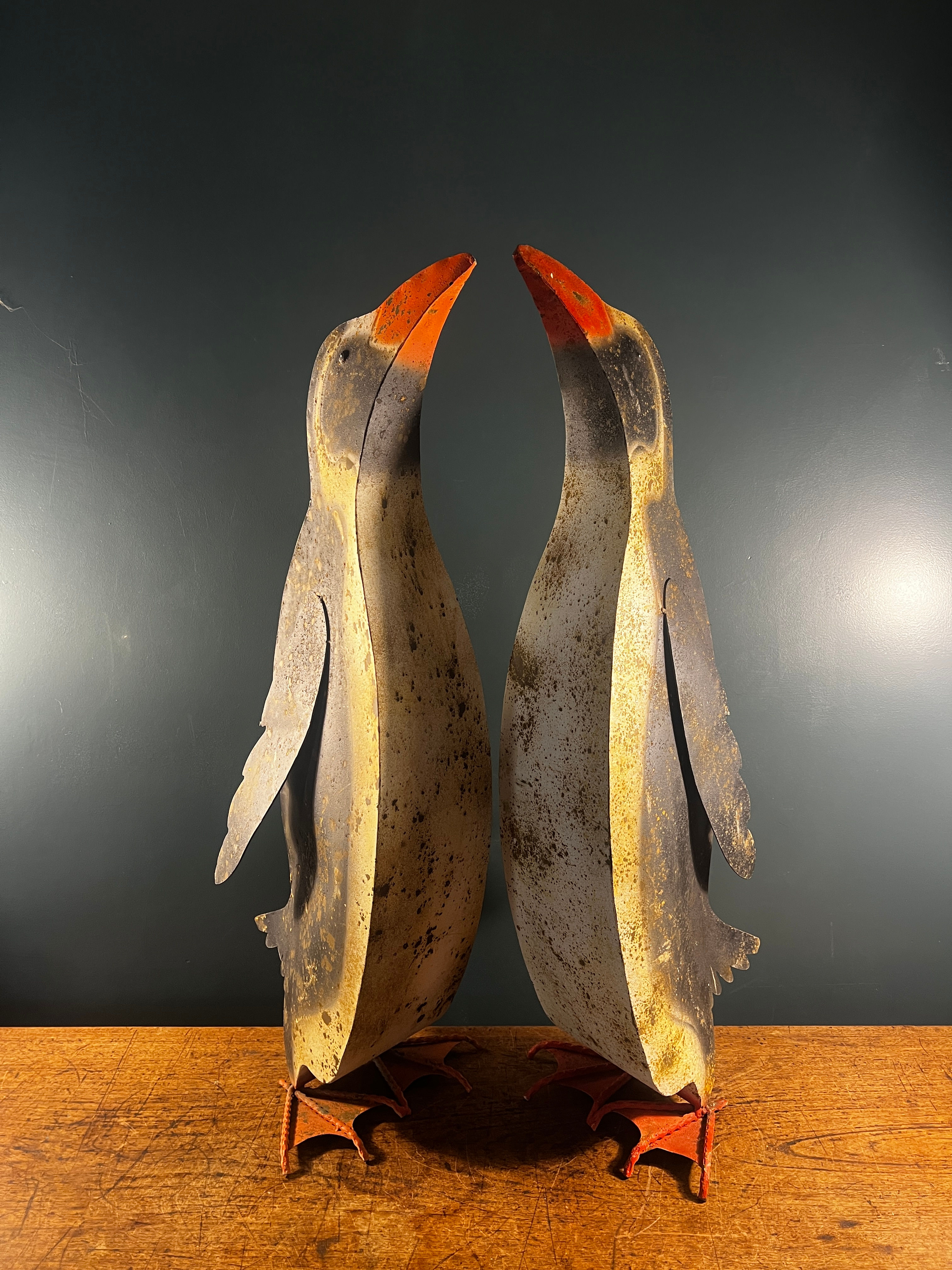Pair of Metal Penguins!