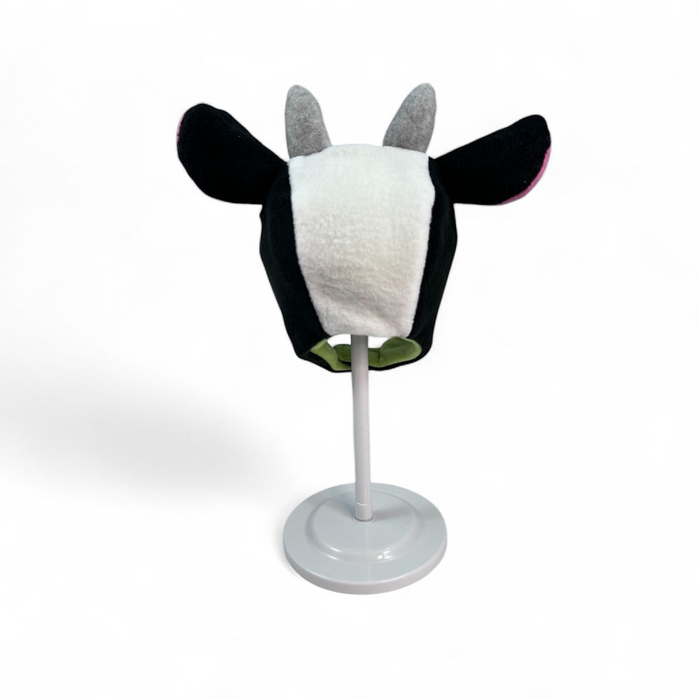 Thumbnail: Cow Hat with gray horns - Infant
