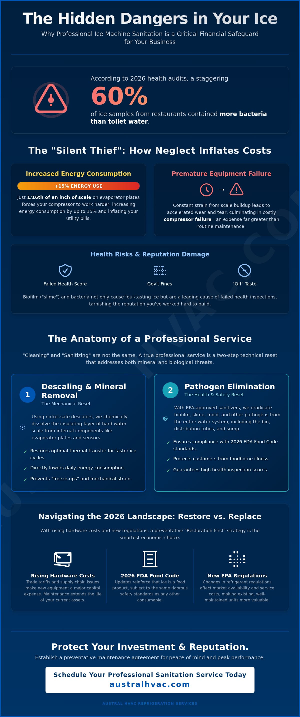 Ice machine sanitation service