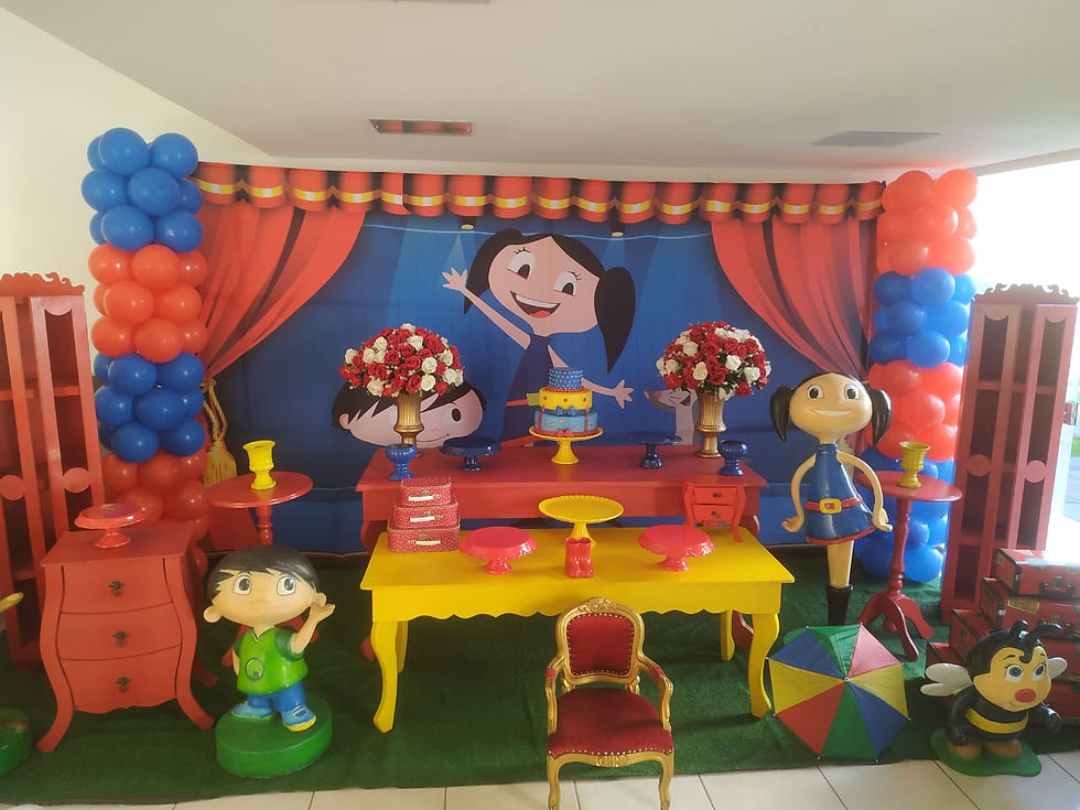 ALUGUEL DECORAÇÃO INFANTIL  SHOW DA LUNA EM BH BELO HORIZONTE