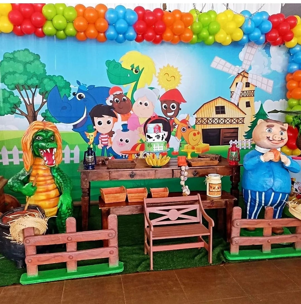 ALUGUEL DECORAÇÃO INFANTIL SITIO DO PICA PAU AMARELO EM BH BELO HORIZONTE