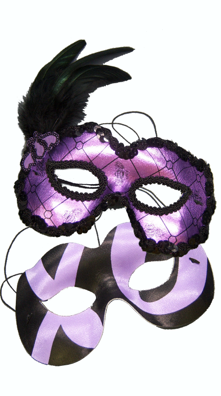 Custom Mardi-Gras Masks