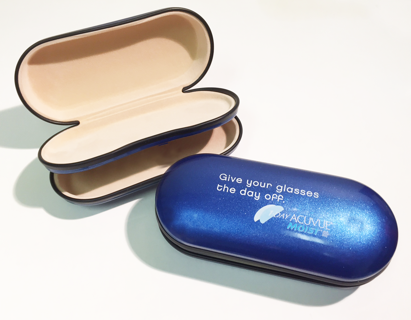 Dual Compartment Eyeglass Case