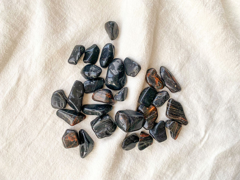 Miniatura: Turmalina negra rolada