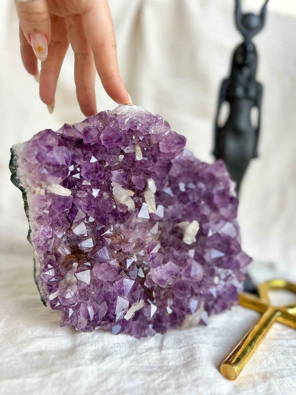 Miniatura: Ametista com Calcite 