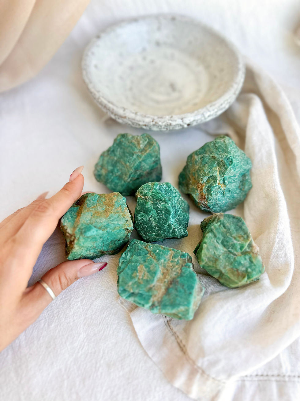 Miniatura: Amazonite em bruto (Colorado - Estados Unidos)