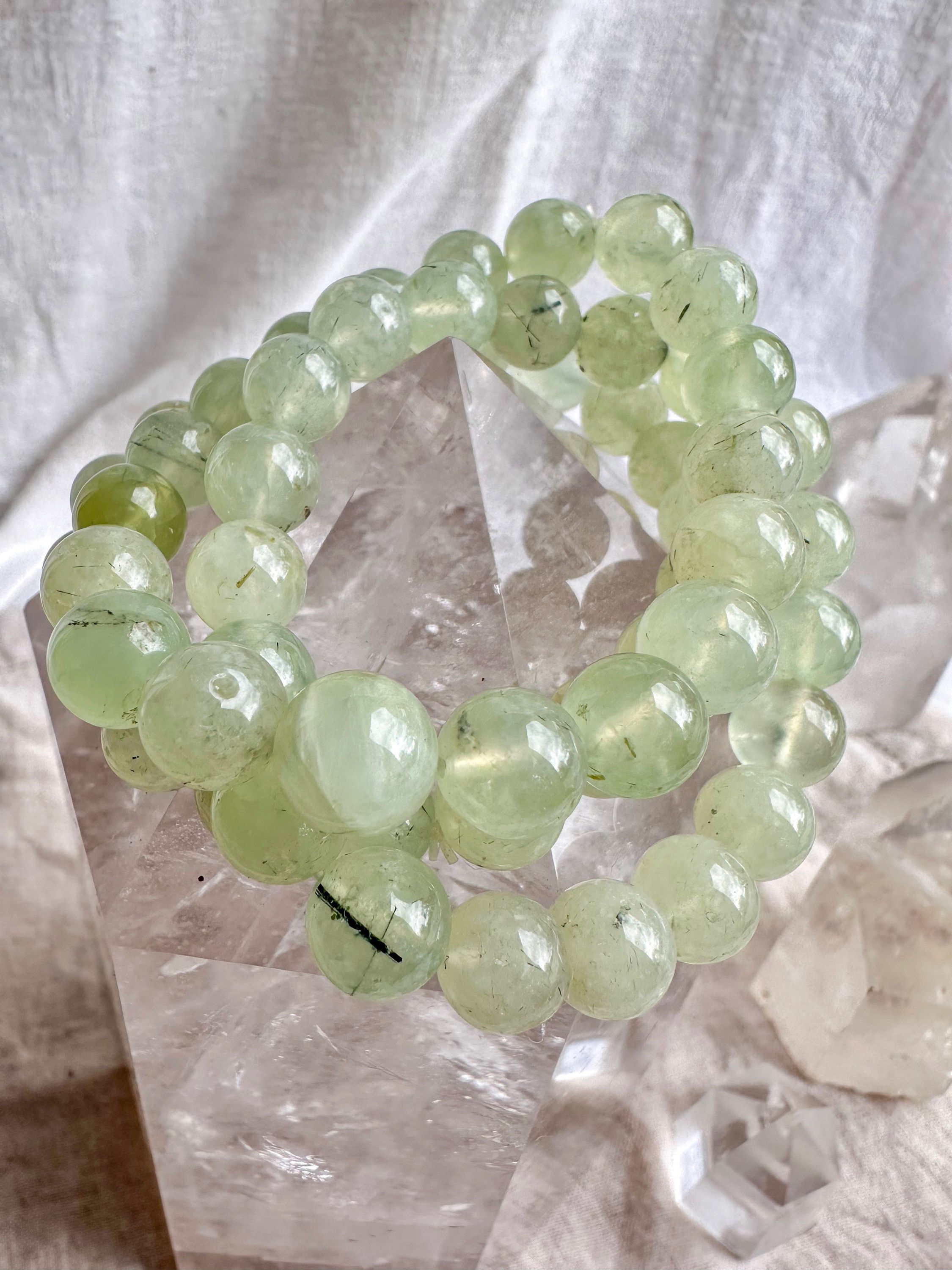 Pulseira de Prenite com Epídoto