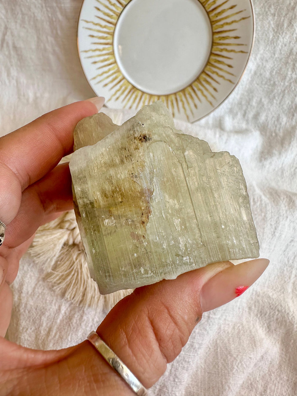 Miniatura: Kunzite verde - Hidenite