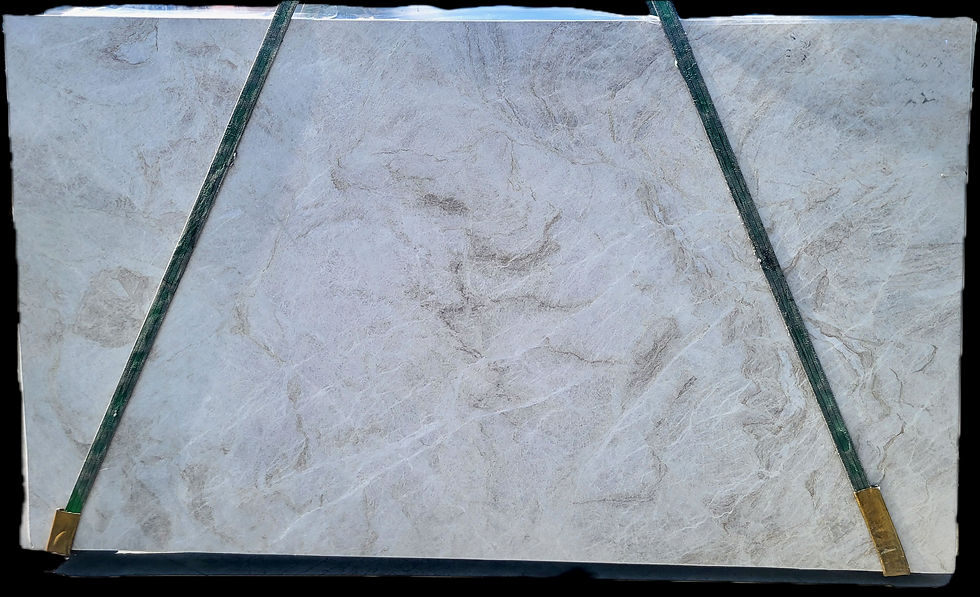 Close-up view of leather finish Taj Mahal quartzite block