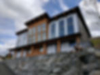 custom home front side