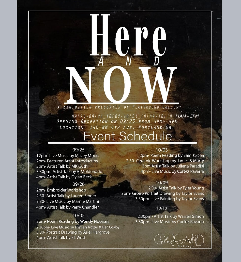 Here and Now presented by Playground Gallery