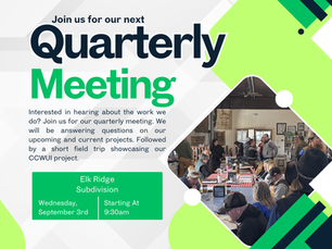 CWA September Quarterly Meeting and Field Trip Announcement