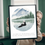 Thumbnail: An art print featuring a heartwarming depiction of a mother otter cradling her pup. The otters are illustrated with intricate details, showcasing their soft fur and playful expressions. Below the image, the touching phrase reads, "You might get too big for my lap, but you will never be too big for my heart," in a charming font
