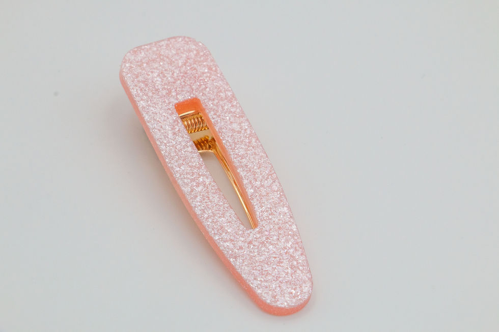 Miniature : Resin Hair Clips - Waterdrop -Smaller Sparkles