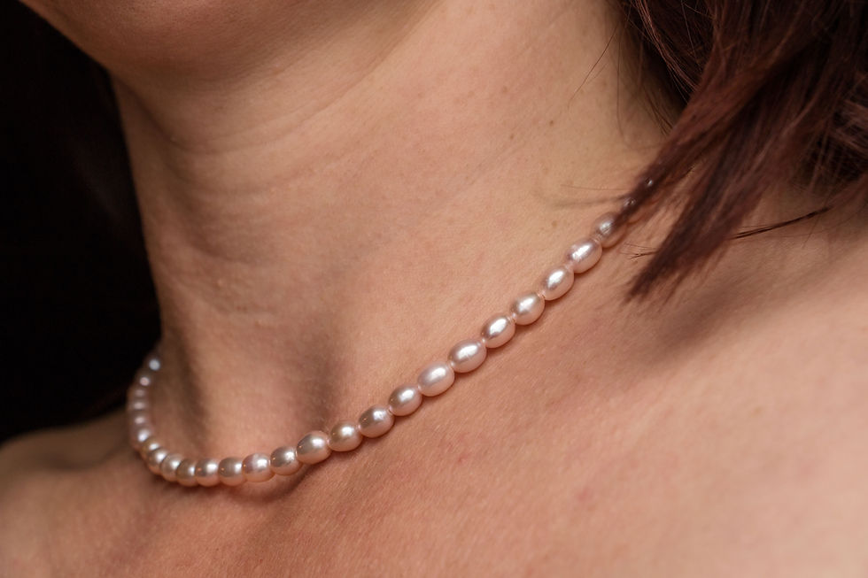 Miniaturbild: Pearl Choker Necklace - Rose Darling