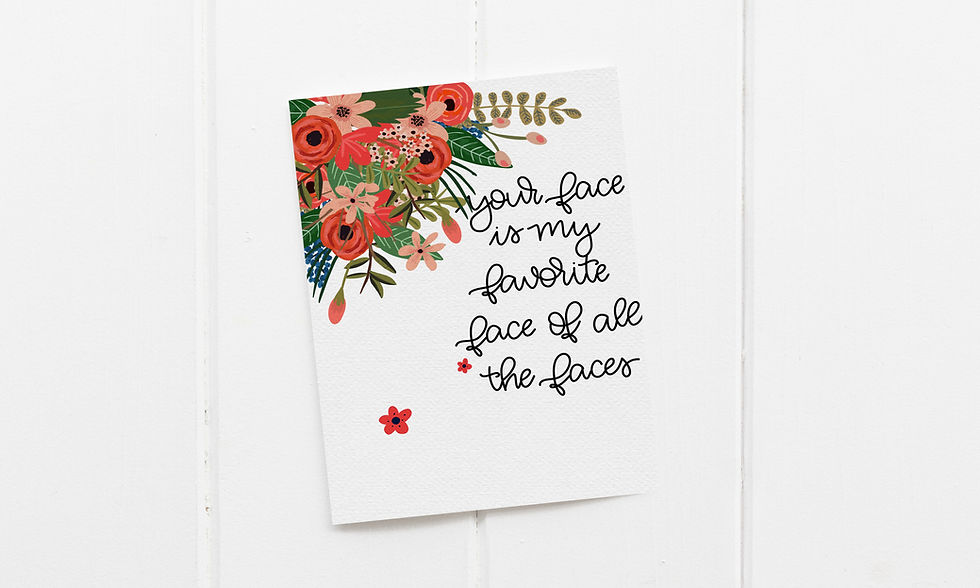 Thumbnail: Greeting Card -Your Face