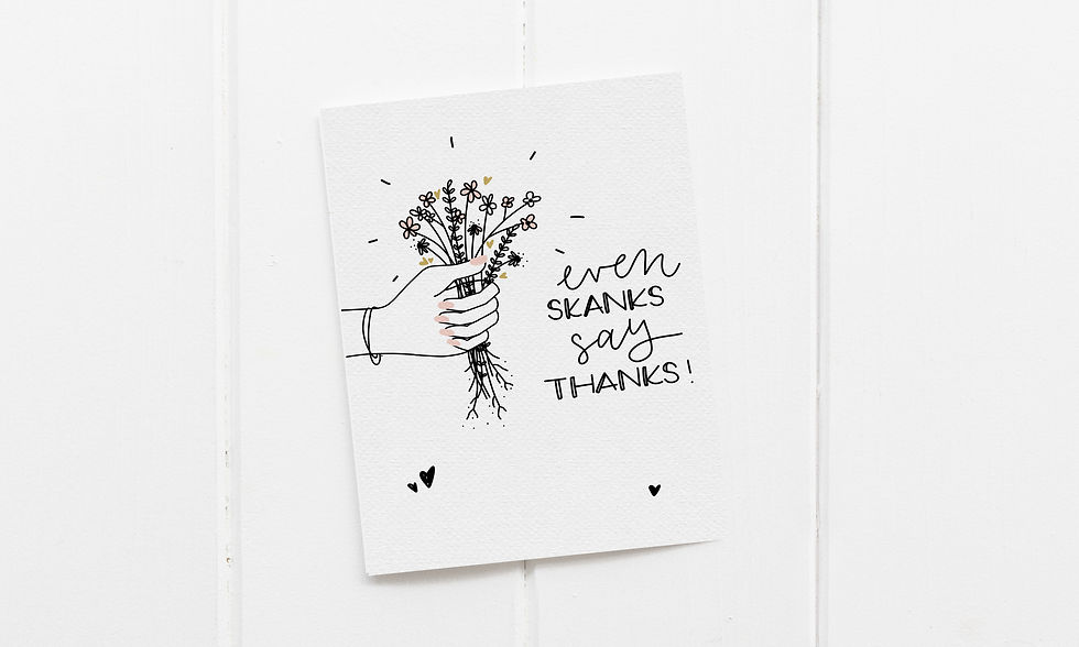 Thumbnail: Greeting Card -Even Skanks
