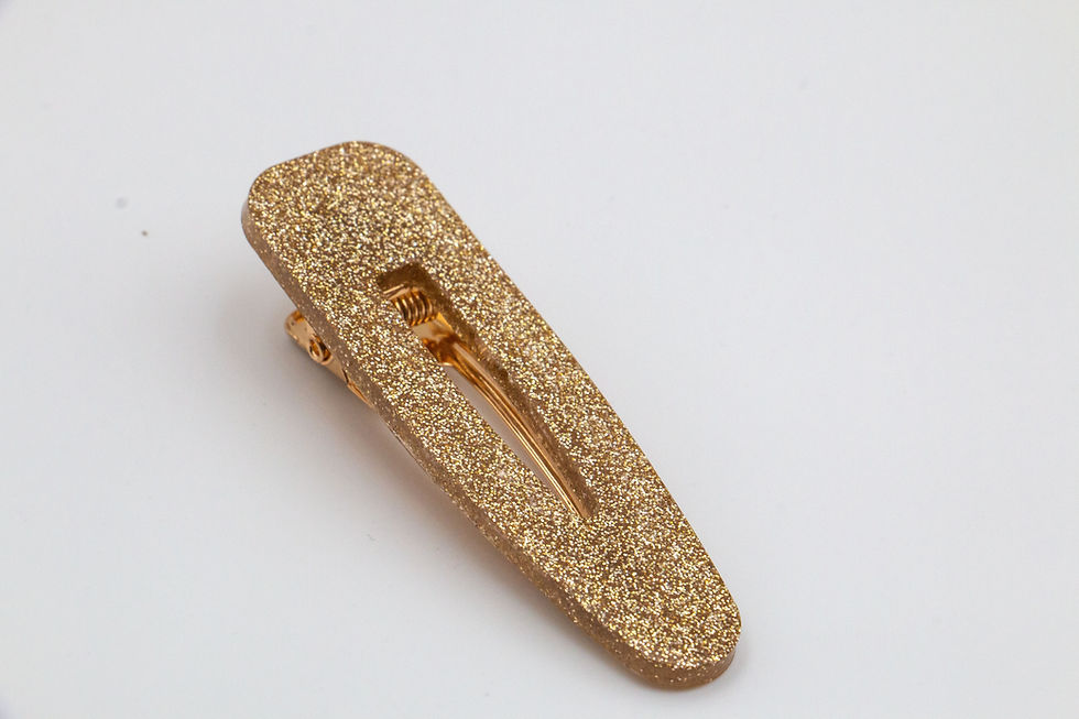 Miniature : Resin Hair Clips - Waterdrop -Smaller Sparkles