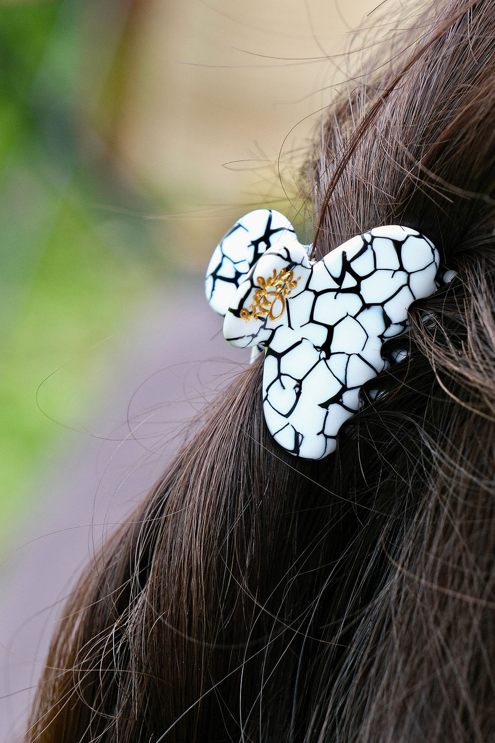 Thumbnail: Cellulose Acetate Hair Claws - Mini - Trumpet