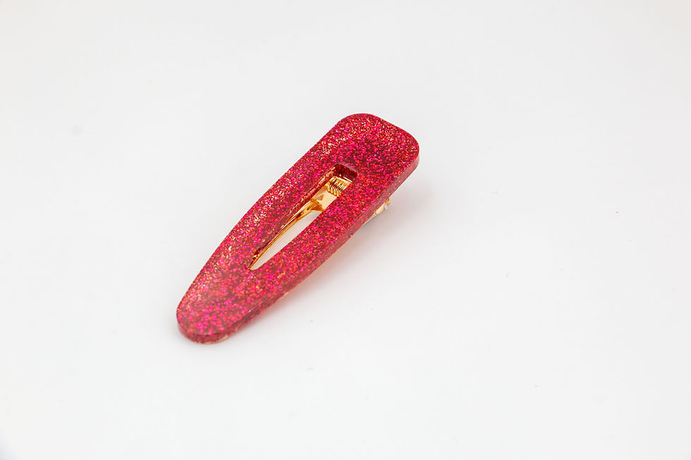 Thumbnail: Resin Hair Clips - Waterdrop -Smaller Sparkles