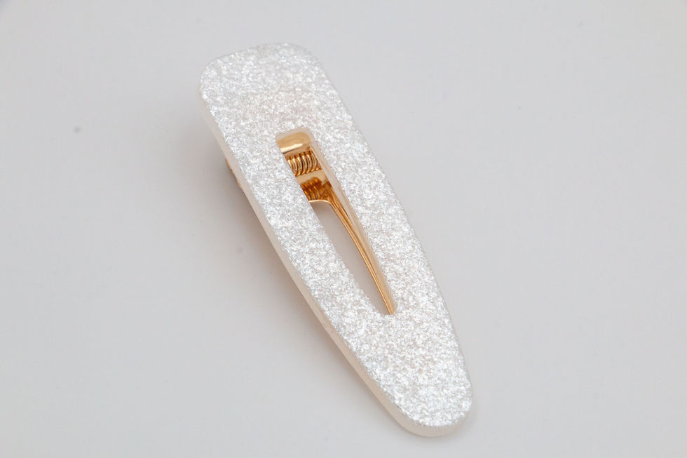 Miniature : Resin Hair Clips - Waterdrop -Smaller Sparkles