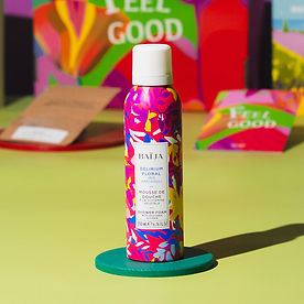 Mousse de douche Délirium Floral de Baïja, surprise du coffret Feel Good