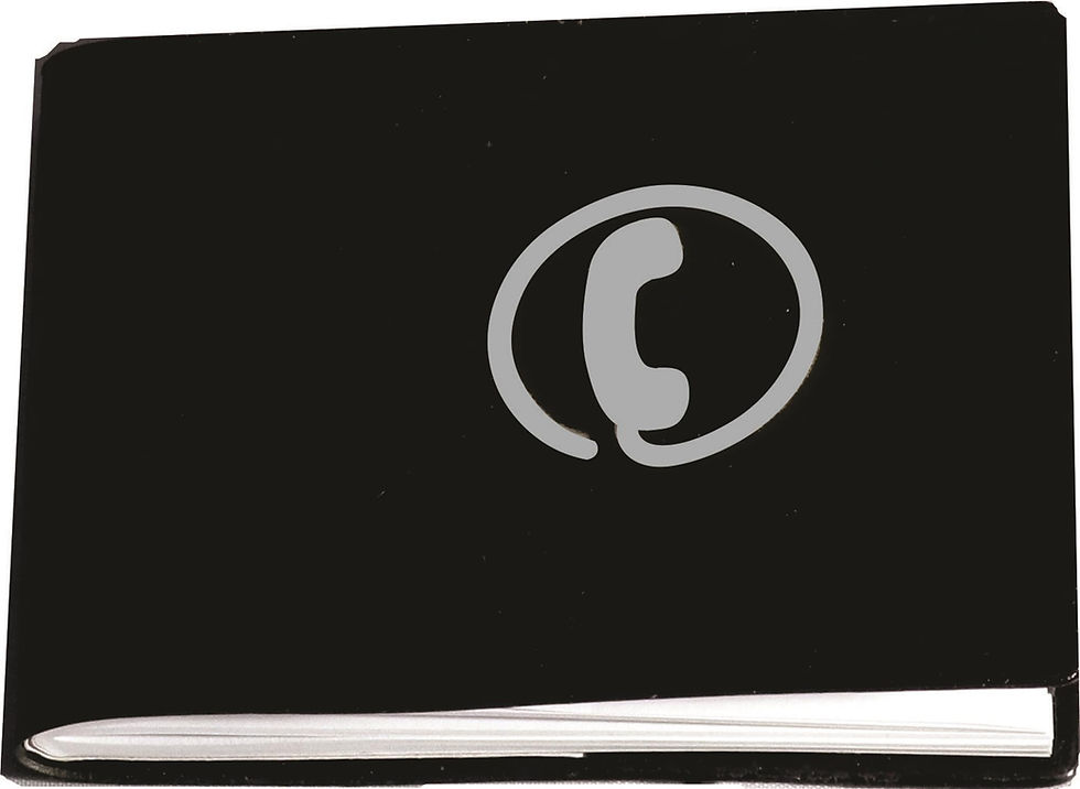 Micro agenda telefônica.