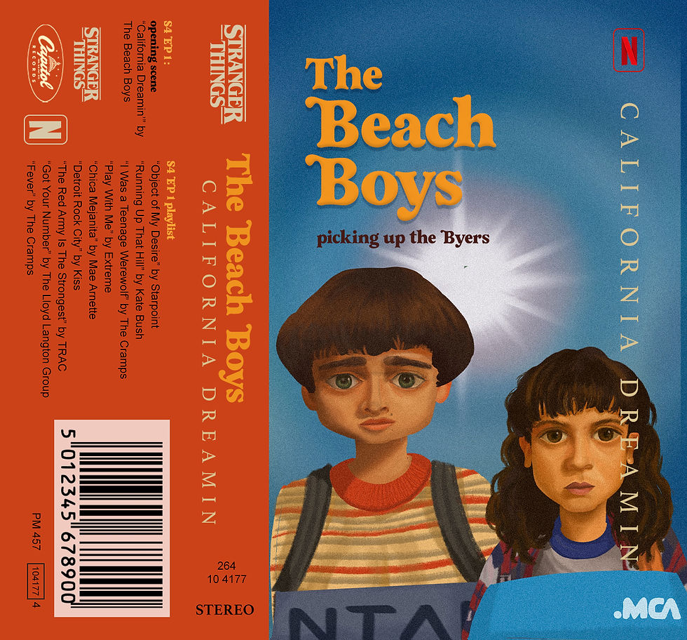 Thumbnail: Stranger Things Cassette Sleeve (California Dreaming)