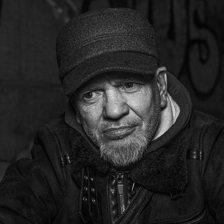 bild zum projekt "gespräche mit obdachlosen". auf dem bild zu sehen: portrait von einem mann.