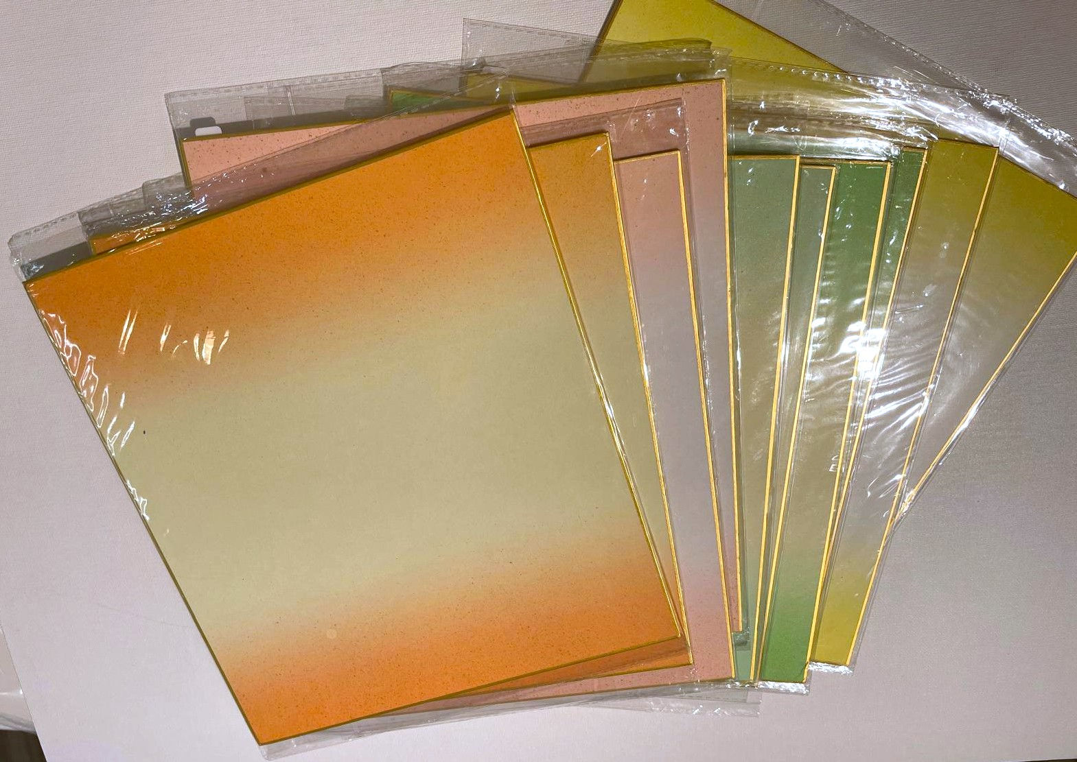 Japan made Washi- Torinoko with gold foil ( colors) /鳥の子付金砂硬色紙(有色)