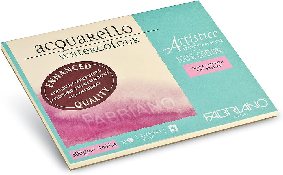Thumbnail: Fabriano Artistico-Aquarello Watercolour paper Blocks