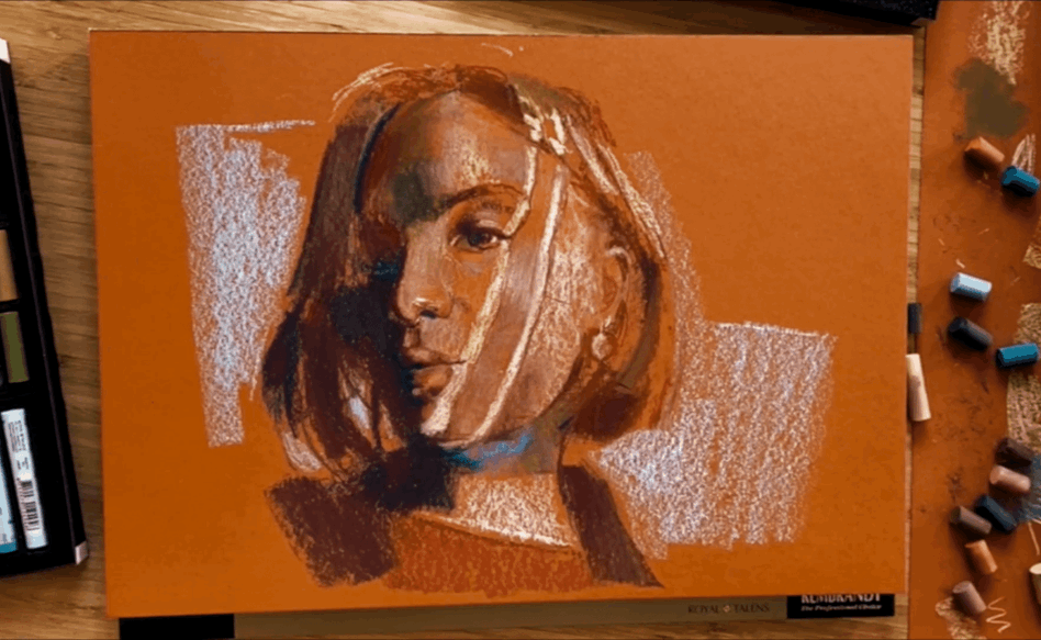 Thumbnail: Rembrandt Soft Pastel 10 colors Set  乾粉彩10色套裝