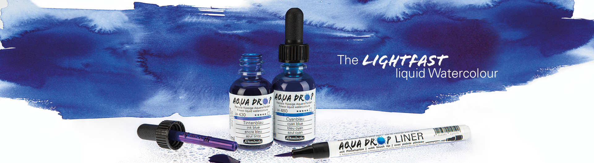 SCHMINCKE AQUA DROP: LIQUID WATERCOLOURS 德國史明克水彩液