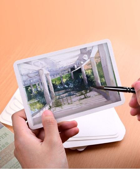 Thumbnail: BAOHONG 300gsm 100% Cotton Watercolor Paper Postcard   寶虹學院級全棉明信片