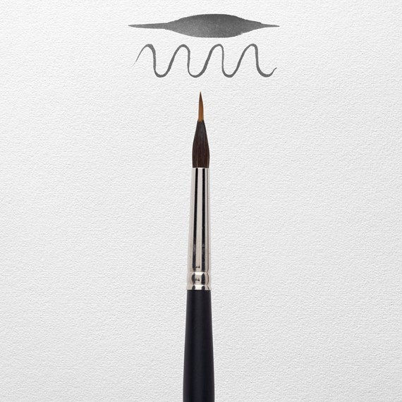 Thumbnail: Rembrandt Watercolor Double layers Natural hair Brushes           林布蘭雙層天然毛髮水彩筆