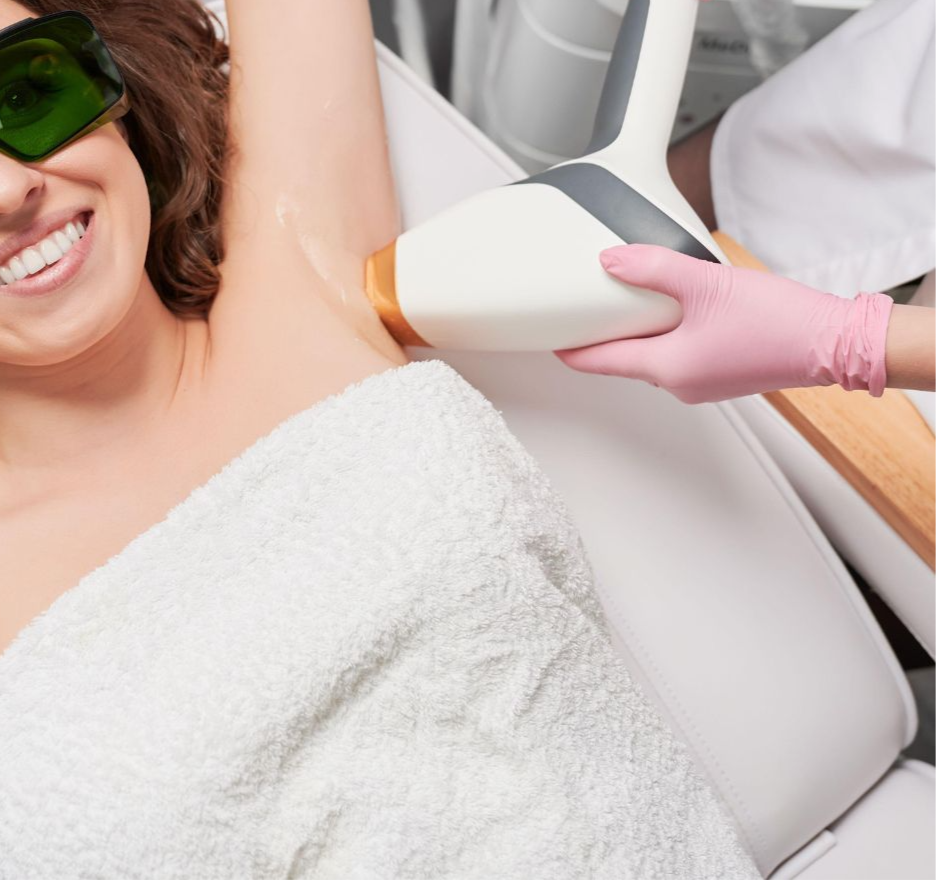 Depilación Láser Axilas, tratamiento estético para eliminar vello no deseado.