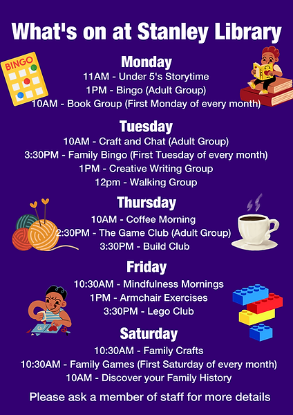 Whar's on at Stanley Library